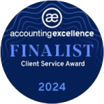 Accounting Excellence 2024 - Client Service Award - Finalist