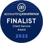 Accounting Excellence Awards 2022 Client Service Awards-Finalist