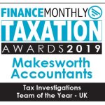 Finance Monthly Taxation Awards 2019 Tax Investigations Team of the Year – UK
