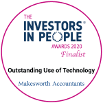 The investors in People awards 2020 Outstanding use of Technology - Finalist