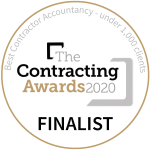 The Contracting awards 2020 Best Contractor Accountancy -under 1,000 clients Awards - Finalist